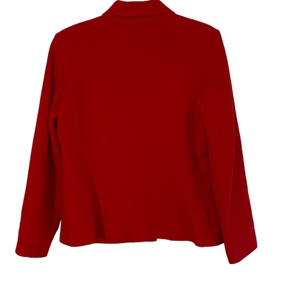 Harve Benard Size 14 Red Wool Jacket - Picture 2 of 4